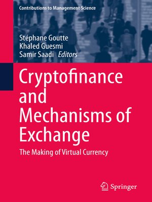 cover image of Cryptofinance and Mechanisms of Exchange